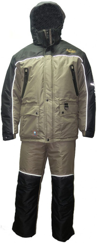 Зимний костюм для рыбалки Canadian Camper Denwer Pro цвет Black/Stone (L) фото 9